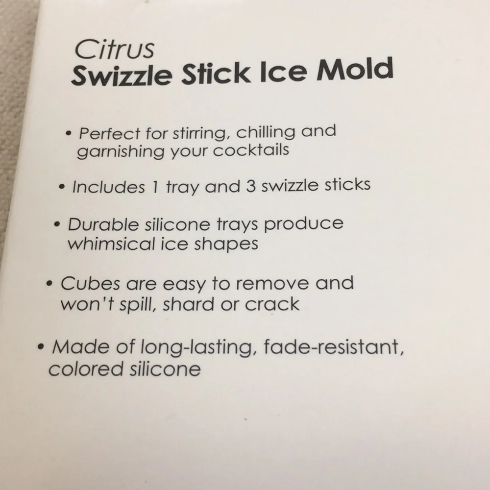 Tovolo Citrus Swizzle Stick Ice Mold